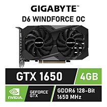 GIGABYTE GeForce GTX 1650 D6 WINDFORCE OC 4GB GDDR6 GV-N1656WF2OC-4GD Graphics Card by gigabyte at Rebel Tech