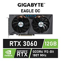 GIGABYTE GeForce RTX 3060 EAGLE OC 12GB GDDR6 GV-N3060EAGLE OC-12GD Graphics Card by gigabyte at Rebel Tech
