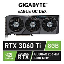 GIGABYTE GeForce RTX 3060 Ti EAGLE OC D6X 8GB GDDR6X GV-N306TXEAGLE OC-8GD Graphics Card by gigabyte at Rebel Tech