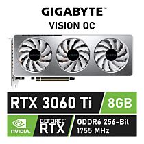 GIGABYTE GeForce RTX 3060 Ti VISION OC 8GB GDDR6 GV-N306TVISION OC-8GD Graphics Card by gigabyte at Rebel Tech