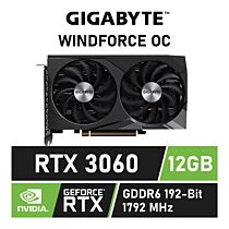 GIGABYTE GeForce RTX 3060 WINDFORCE OC 12GB GDDR6 GV-N3060WF2OC-12GD Graphics Card by gigabyte at Rebel Tech