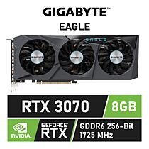 GIGABYTE GeForce RTX 3070 EAGLE 8GB GDDR6 GV-N3070EAGLE-8GD Graphics Card by gigabyte at Rebel Tech