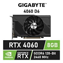 GIGABYTE GeForce RTX 4060 D6 8GB GDDR6 GV-N4060D6-8GD Graphics Card by gigabyte at Rebel Tech