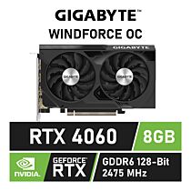 GIGABYTE GeForce RTX 4060 WINDFORCE OC 8GB GDDR6 GV-N4060WF2OC-8GD Graphics Card by gigabyte at Rebel Tech