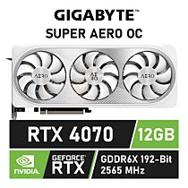 GIGABYTE GeForce RTX 4070 SUPER AERO OC 12GB GV-N407SAERO OC-12GD M-12GD Graphics Card by gigabyte at Rebel Tech