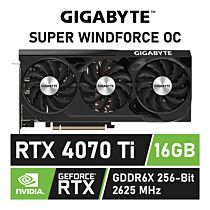 GIGABYTE GeForce RTX 4070 Ti SUPER WINDFORCE OC 16GB GV-N407SAORUS M-12GD Graphics Card by gigabyte at Rebel Tech