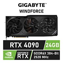 GIGABYTE GeForce RTX 4090 WINDFORCE 24GB GDDR6X GV-N4090WF3-24GD Graphics Card  by gigabyte at Rebel Tech