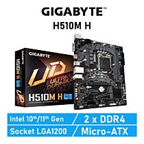 GIGABYTE H510M H LGA1200 Intel H510 Micro-ATX Intel Motherboard by gigabyte at Rebel Tech