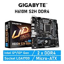 GIGABYTE H610M S2H DDR4 LGA1700 Intel H610 Micro-ATX Intel Motherboard by gigabyte at Rebel Tech