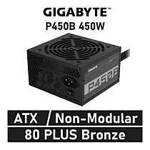 GIGABYTE P450B 450W 80 PLUS Bronze GP-P450B ATX Power Supply by gigabyte at Rebel Tech