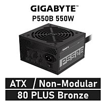 GIGABYTE P550B 550W 80 PLUS Bronze GP-P550B ATX Power Supply by gigabyte at Rebel Tech