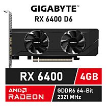 GIGABYTE Radeon RX 6400 D6 4GB GDDR6 GV-R64D6-4GL Graphics Card by gigabyte at Rebel Tech