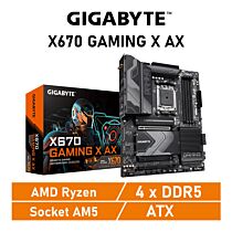 GIGABYTE X670 GAMING X AX AM5 AMD X670 ATX AMD Motherboard by gigabyte at Rebel Tech