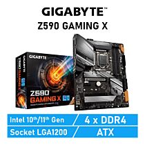 GIGABYTE Z590 GAMING X LGA1200 Intel Z590 ATX Intel Motherboard by gigabyte at Rebel Tech