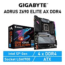 GIGABYTE Z690 AORUS ELITE AX DDR4 LGA1700 Intel Z690 ATX Intel Motherboard by gigabyte at Rebel Tech