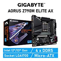 GIGABYTE Z790M AORUS ELITE AX LGA1700 Intel Z790 Micro-ATX Intel Motherboard by gigabyte at Rebel Tech