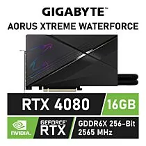 GIGABYTE AORUS GeForce RTX 4080 XTREME WATERFORCE 16GB GDDR6X GV-N4080AORUSX W-16GD Graphics Card by gigabyte at Rebel Tech