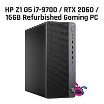 HP Z1 G5 I7-9700/16GB DDR4/256GB/RTX2060/W11 HP Z1 ENTRY G5 I7-9700 Refurbished Gaming PC  by hp at Rebel Tech