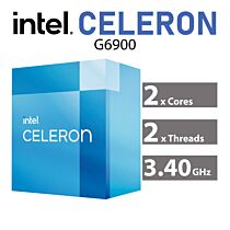 Intel Celeron G6900 Alder Lake 2-Core 3.40GHz LGA1700 46W BX80715G6900 Desktop Processor by intel at Rebel Tech