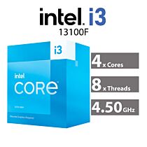 Intel Core i3-13100F Raptor Lake 4-Core 3.40GHz LGA1700 58W BX8071513100F Desktop Processor by intel at Rebel Tech