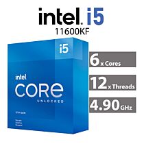 Intel Core i5-11600KF Rocket Lake 6-Core 3.90GHz LGA1200 125W BX8070811600KF Desktop Processor by intel at Rebel Tech