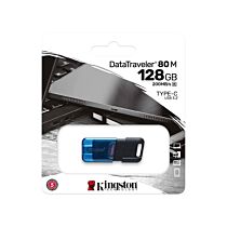 Kingston DataTraveler 80 M 128GB USB-C DT80M/128GB Flash Drive by kingston at Rebel Tech