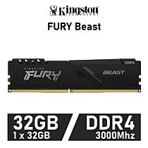 Kingston FURY Beast 32GB DDR4-3000 CL16 1.35v KF430C16BB/32 Desktop Memory by kingston at Rebel Tech