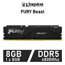 Kingston FURY Beast 8GB DDR5-4800 CL38 1.10v KF548C38BB-8 Desktop Memory by kingston at Rebel Tech
