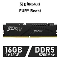 Kingston FURY Beast 16GB DDR5-5200 CL36 1.25v KF552C36BBE-16 Desktop Memory by kingston at Rebel Tech