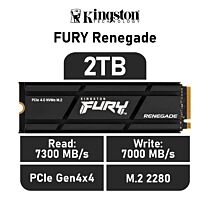 Kingston FURY Renegade 2TB PCIe Gen4x4 SFYRDK/2000G M.2 2280 Solid State Drive by kingston at Rebel Tech