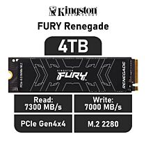 Kingston FURY Renegade 4TB PCIe Gen4x4 SFYRD/4000G M.2 2280 Solid State Drive by kingston at Rebel Tech