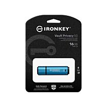 Kingston IronKey Vault Privacy 50 16GB USB-A IKVP50/16GB Flash Drive by kingston at Rebel Tech