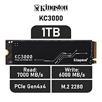 Kingston KC3000 1TB PCIe Gen4x4 SKC3000S/1024G M.2 2280 Solid State Drive by kingston at Rebel Tech