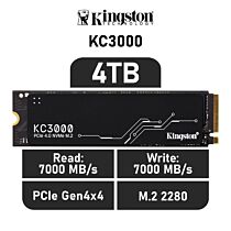 Kingston KC3000 4TB PCIe Gen4x4 SKC3000D/4096G M.2 2280 Solid State Drive by kingston at Rebel Tech