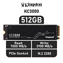 Kingston KC3000 512GB PCIe Gen4x4 SKC3000S/512G M.2 2280 Solid State Drive by kingston at Rebel Tech