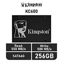 Kingston KC600 256GB SATA6G SKC600B/256G 2.5" Solid State Drive by kingston at Rebel Tech