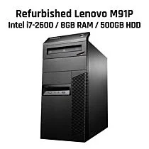Lenovo M91P Intel Core i7-2600 / 8GB RAM / 500GB HDD / Windows 10 Pro Refurbished Office PC  by hp at Rebel Tech
