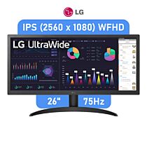 LG UltraWide 26WQ500-B 26" IPS WFHD 75Hz 26WQ500-B.AFBQ Flat Office Monitor by lg at Rebel Tech
