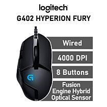 Logitech G402 HYPERION FURY Optical 910-004068 Wired Gaming Mouse by logitech at Rebel Tech
