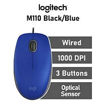 Logitech M110 Optical 910-005488 Wired Office Mouse by logitech at Rebel Tech
