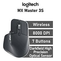 Logitech MX Master 3S Optical 910-006559 Wireless Office Mouse by logitech at Rebel Tech