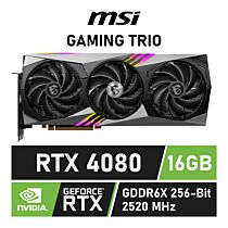 MSI GeForce RTX 4080 GAMING TRIO 16GB GDDR6X RTX-4080-16GB-GAMING-TRIO Graphics Card  by msi at Rebel Tech
