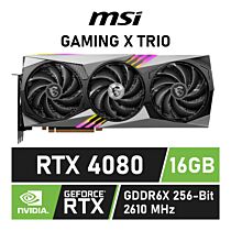 MSI GeForce RTX 4080 GAMING X TRIO 16GB GDDR6X RTX-4080-16GB-GAMING-X-TRIO Graphics Card  by msi at Rebel Tech