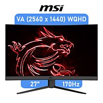 MSI MAG 275CQRF 27″  VA HDR WQDH 170Hz FreeSync Premium Curved Gaming Monitor by msi at Rebel Tech