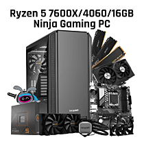 Be Quiet! Ryzen 5 7600X/4060/16GB/1TB BQ-R5 7600X-GMG PC BUILD Ninja Gaming PC  by bequiet at Rebel Tech