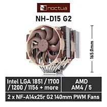 Noctua D15 G2 NH-D15-G2 Air Cooler by noctua at Rebel Tech