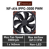 Noctua NF-A14 industrialPPC-3000 140MM NF-A14 IPPC-3000 PWM Case Fan by noctua at Rebel Tech