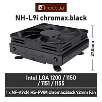 Noctua NH-L9i chromax.black NH-L9I CH.BK Air Cooler by noctua at Rebel Tech