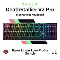 Razer DeathStalker V2 Pro Razer Linear Low-Profile Optical RZ03-04360100-R3M1 Full Size Mechanical Keyboard by razer at Rebel Tech