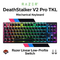 Razer DeathStalker V2 Pro Tenkeyless Razer Linear Low-Profile Optical RZ03-04370100-R3M1 TKL Size Mechanical Keyboard by razer at Rebel Tech